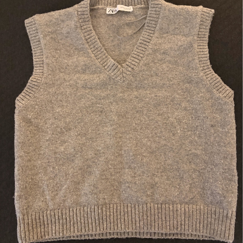 Zara Gray Sweater Vest